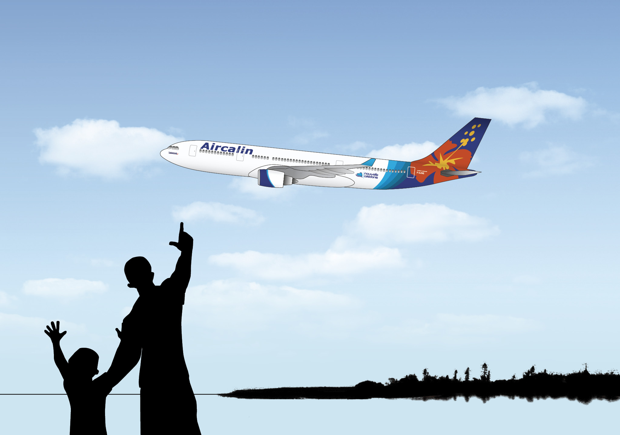 Aircalin Airlines plane livery concept 1